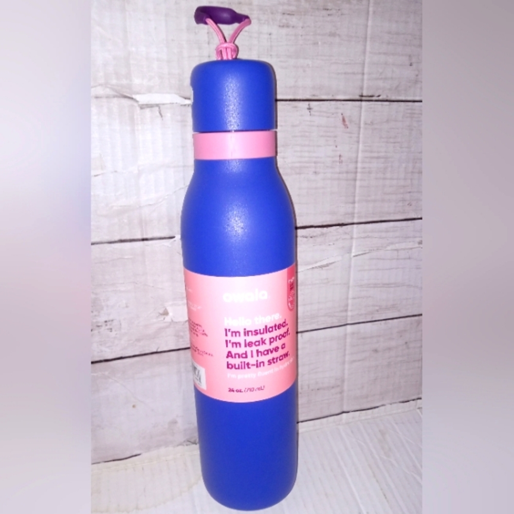 💜 BRAND NEW OWALA BLUE JAY WATER BOTTLE FREESIP